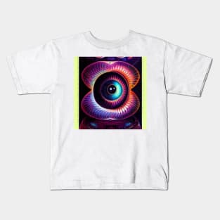 Trippy alien eyeball poster Kids T-Shirt